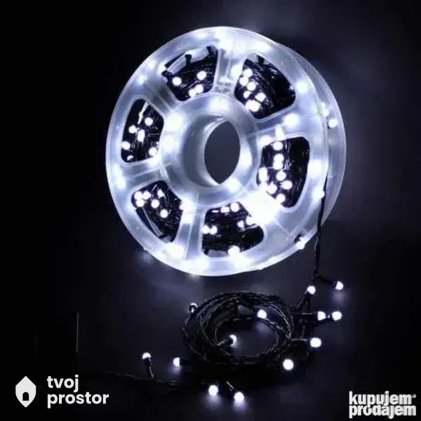 Svetleće lampice RGB kotur - 200m šarene — fotografija 3 od 4