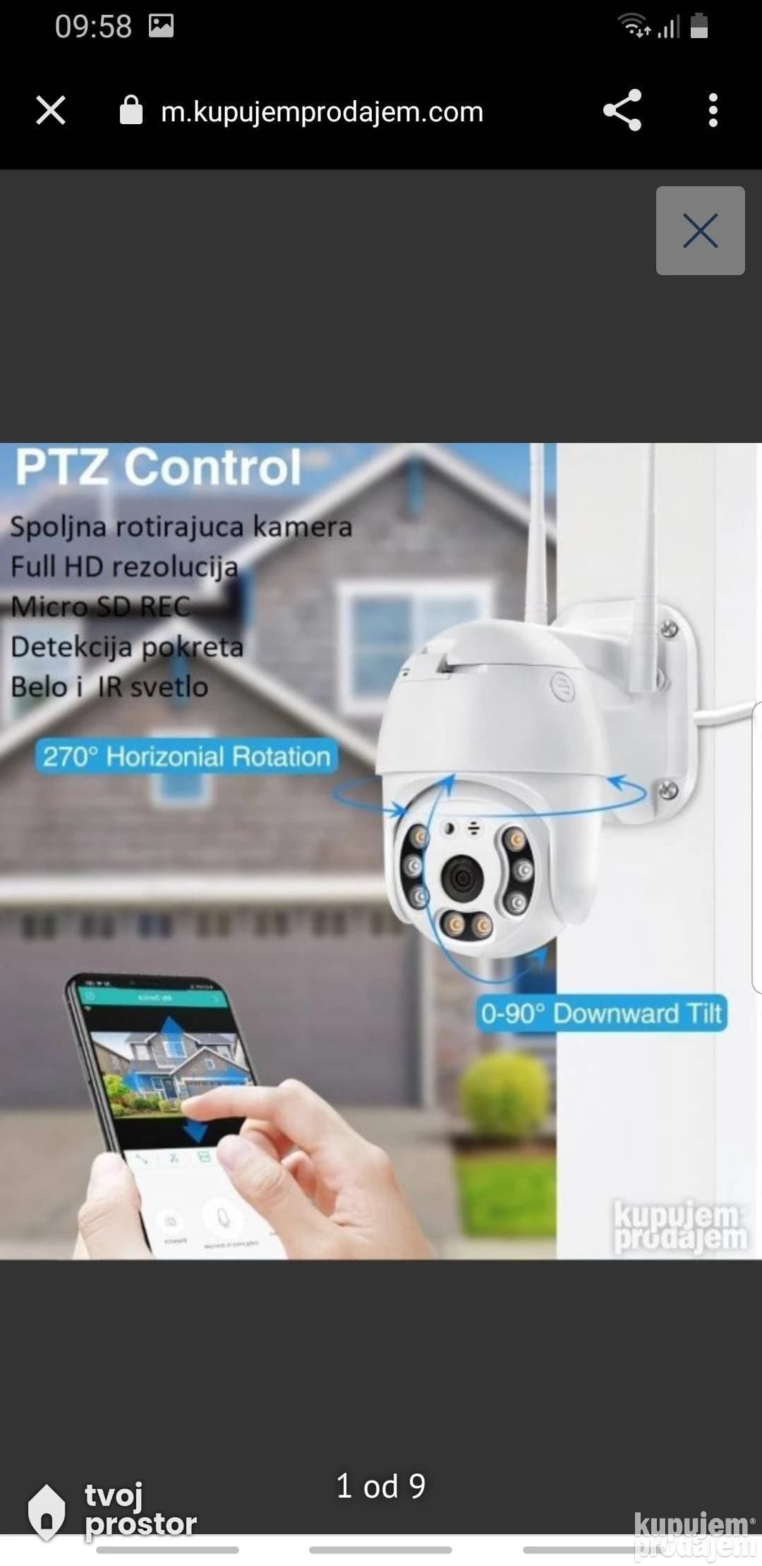 Spoljna rotirajuca kamera-ICSEE APK ANDROID — video nadzor i alarmi, Mungosi, Beograd