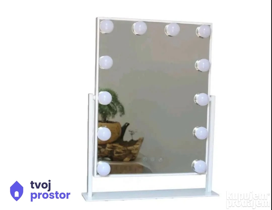 Led ogledalo sa 12 lampi — fotografija 3 od 5