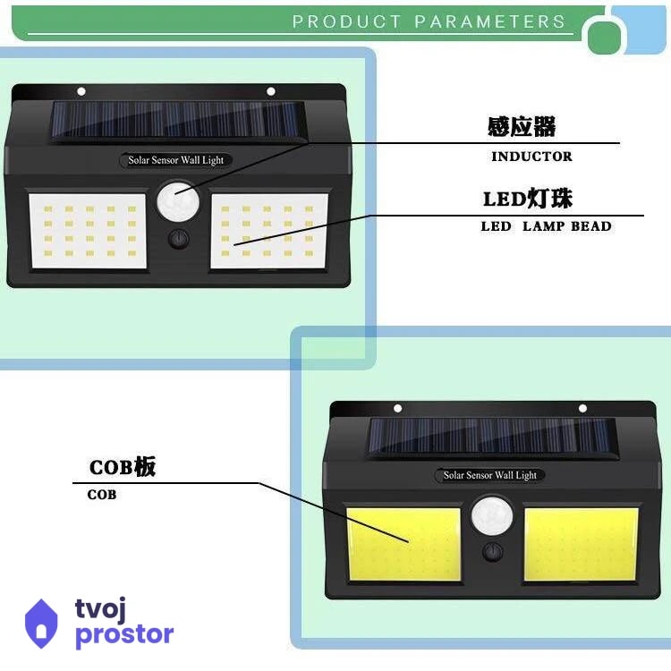 Solarna zidna lampa — fotografija 3 od 5