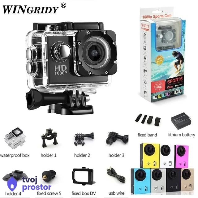 Sportska mini kamera 1080p — fotografija 2 od 7