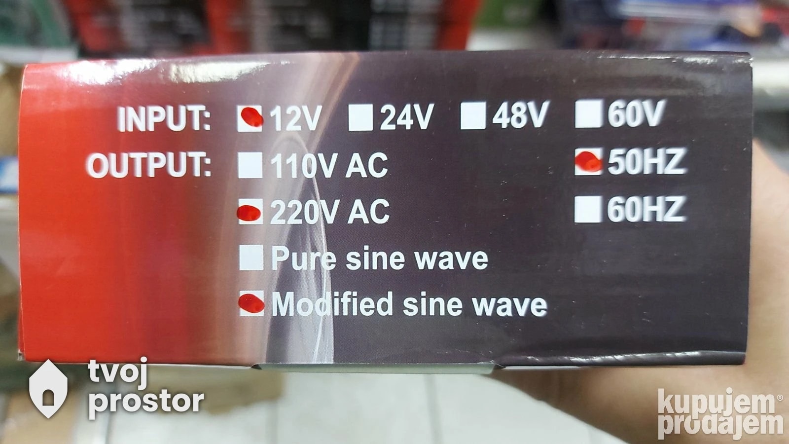 Pretvarac inverter 800W — fotografija 2 od 3