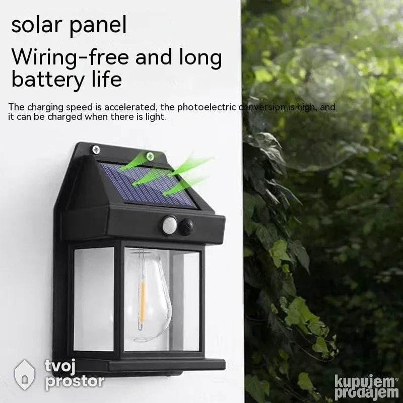 Solarna Lampa Za Dvorište Fenjer — fotografija 3 od 4