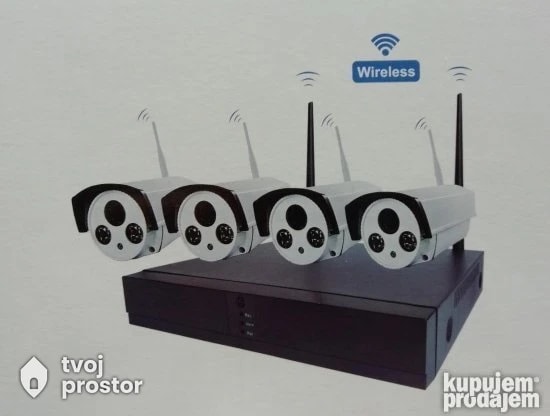 Bezicni wifi video nadzor sa 4 kamere — Mungosi, Beograd