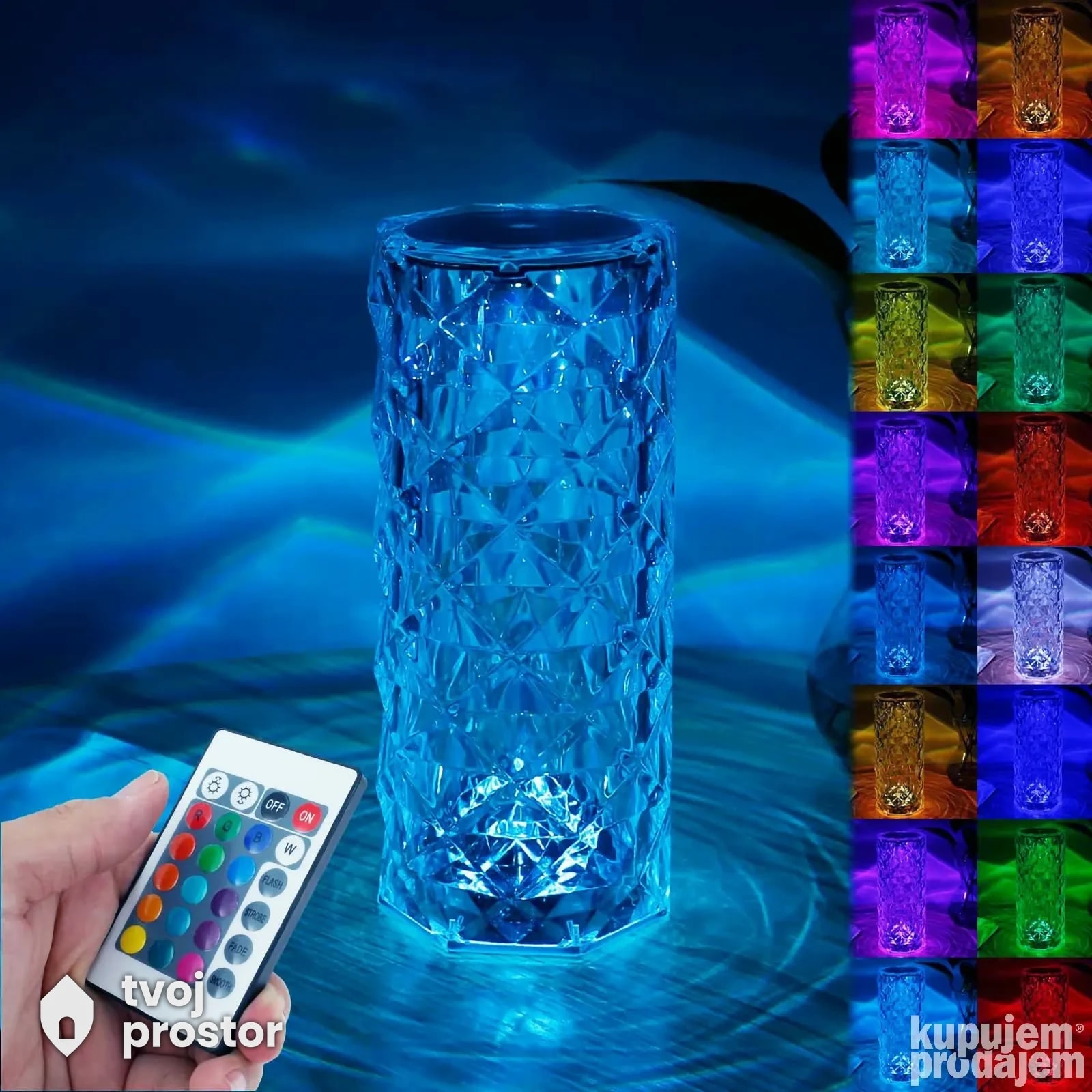 Rgb kristalna lampa — fotografija 3 od 4