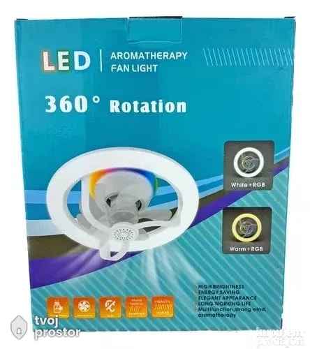 Led luster sijalica sa ventilatorom E27 — fotografija 3 od 7