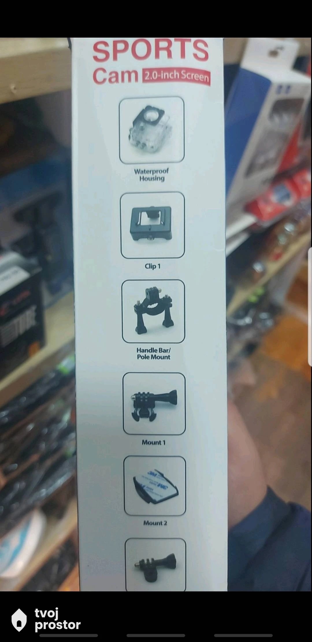 Sportska mini kamera 1080p — fotografija 6 od 7