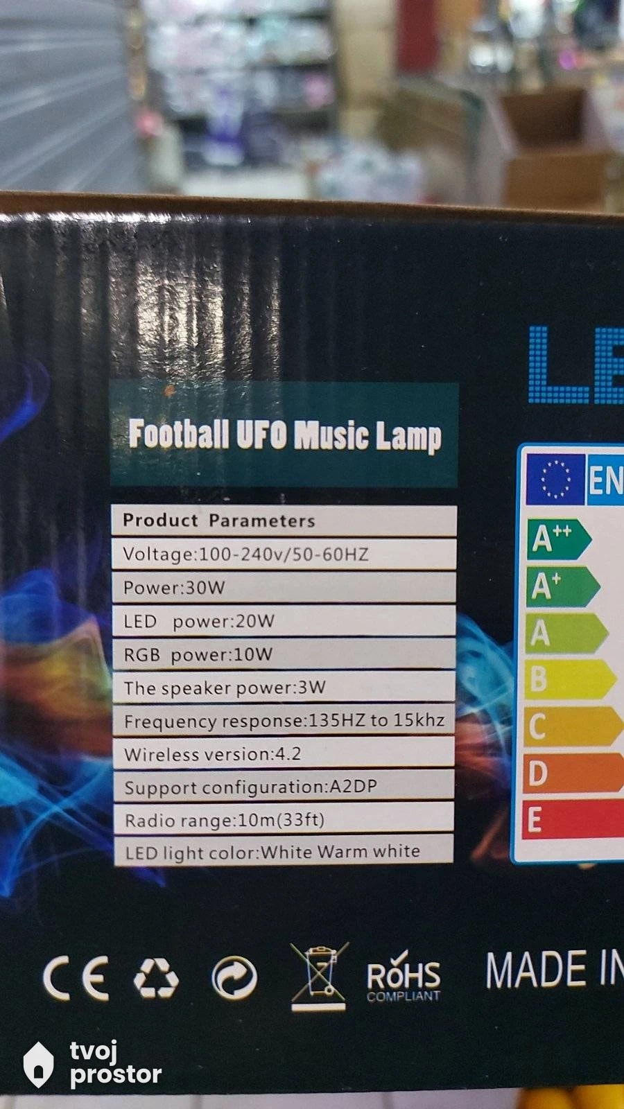 LED lampa muzicka — fotografija 4 od 6