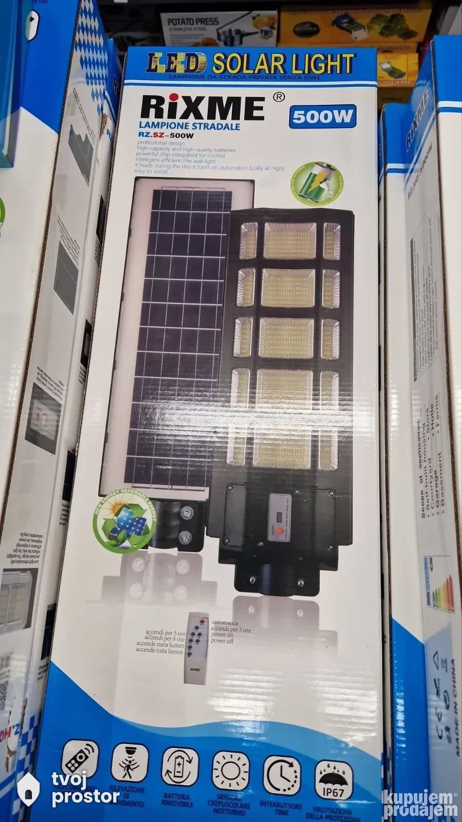 Solarni reflektor — spoljna rasveta, Mungosi, Beograd