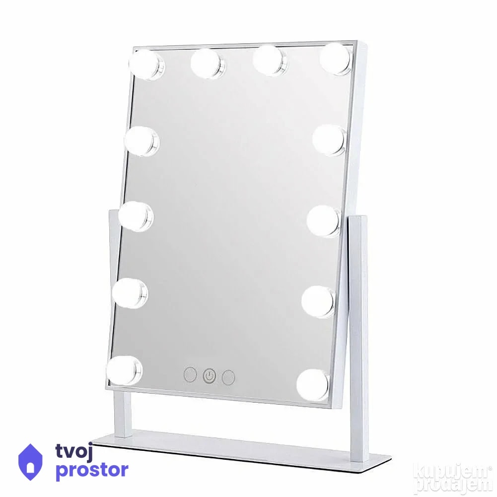Led ogledalo sa 12 lampi — fotografija 2 od 5