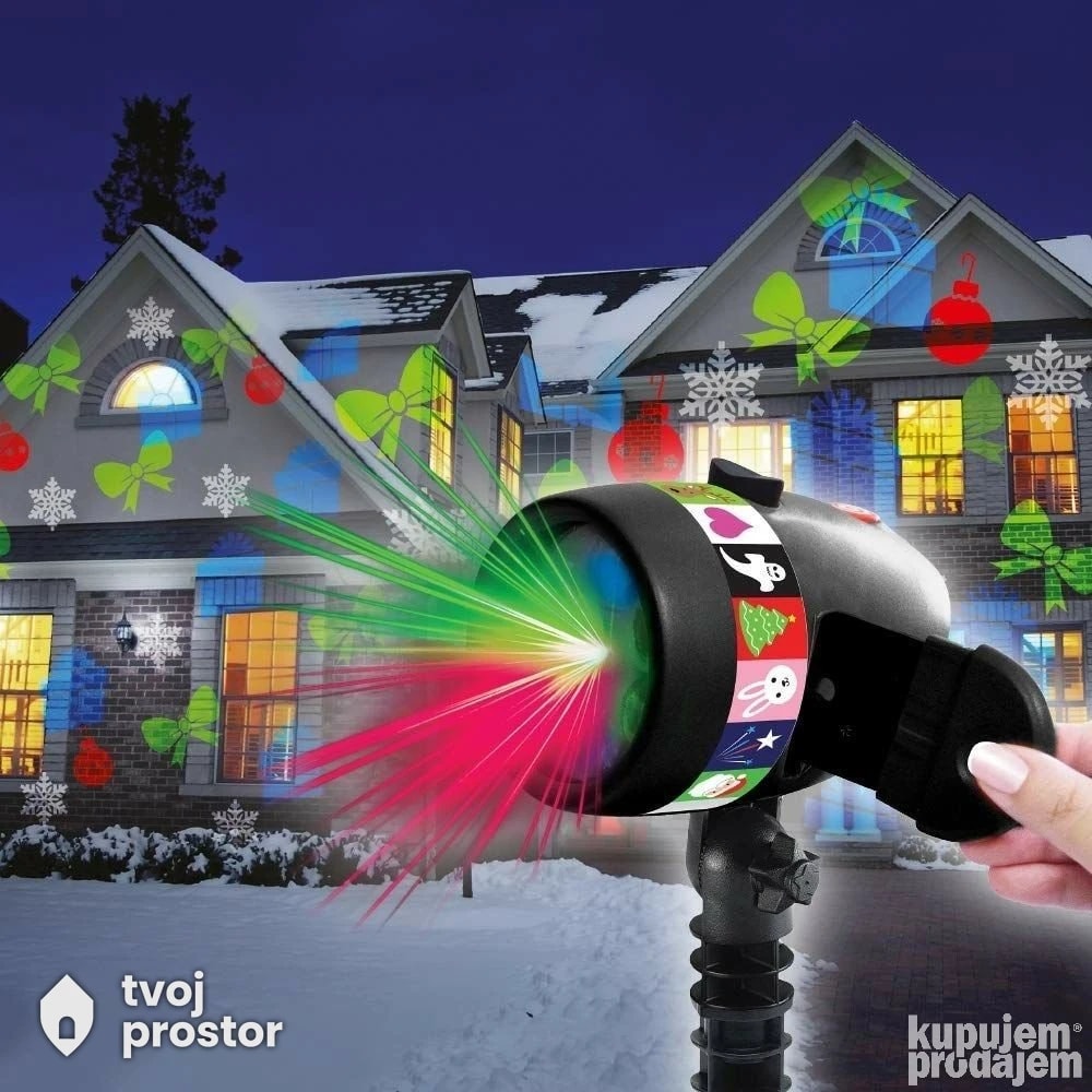 Projektor laser — spoljna rasveta, Mungosi, Beograd