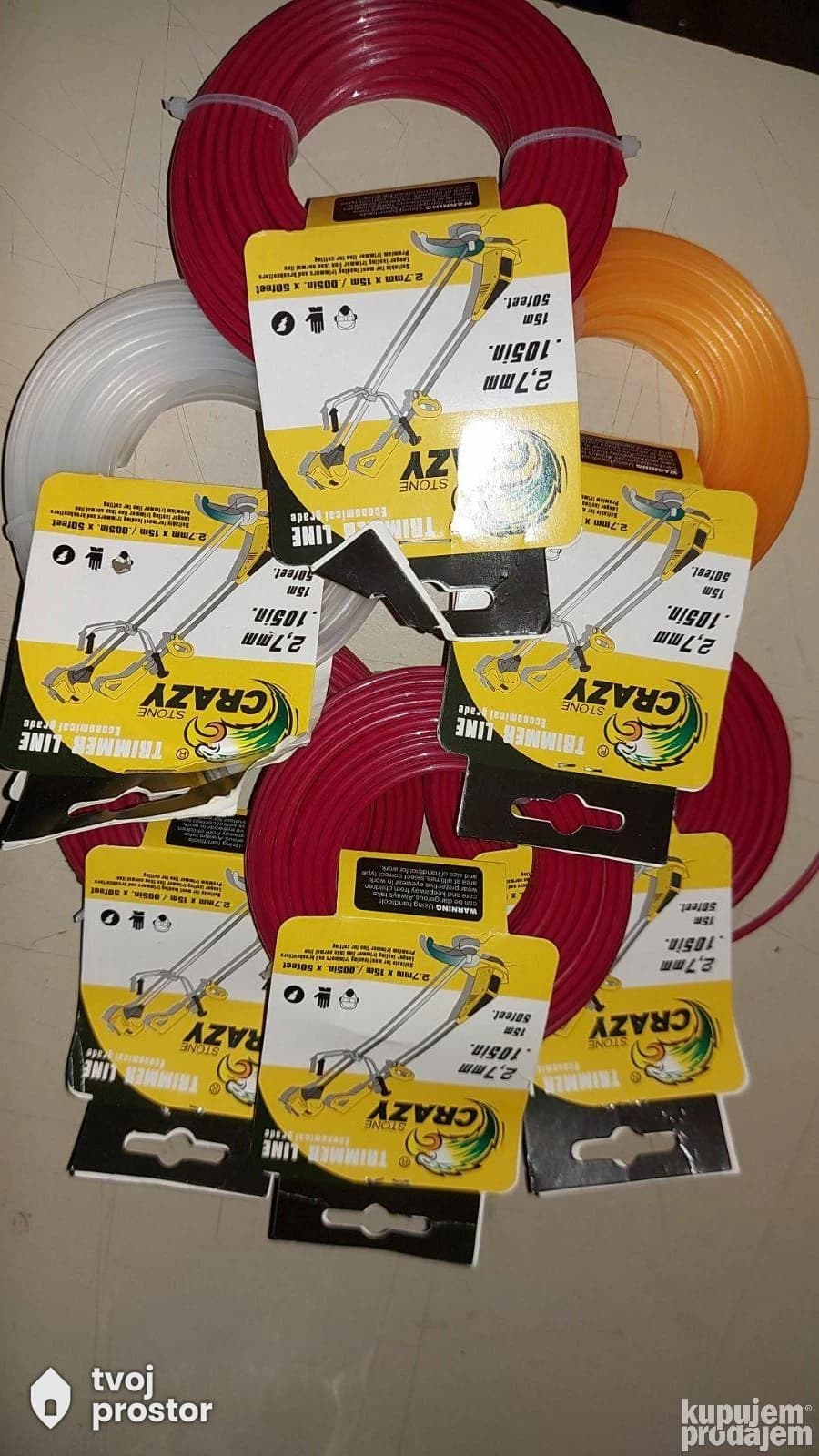 Struna za trimer 2.7 mm 15 metara — baštenski alat, Mungosi, Beograd