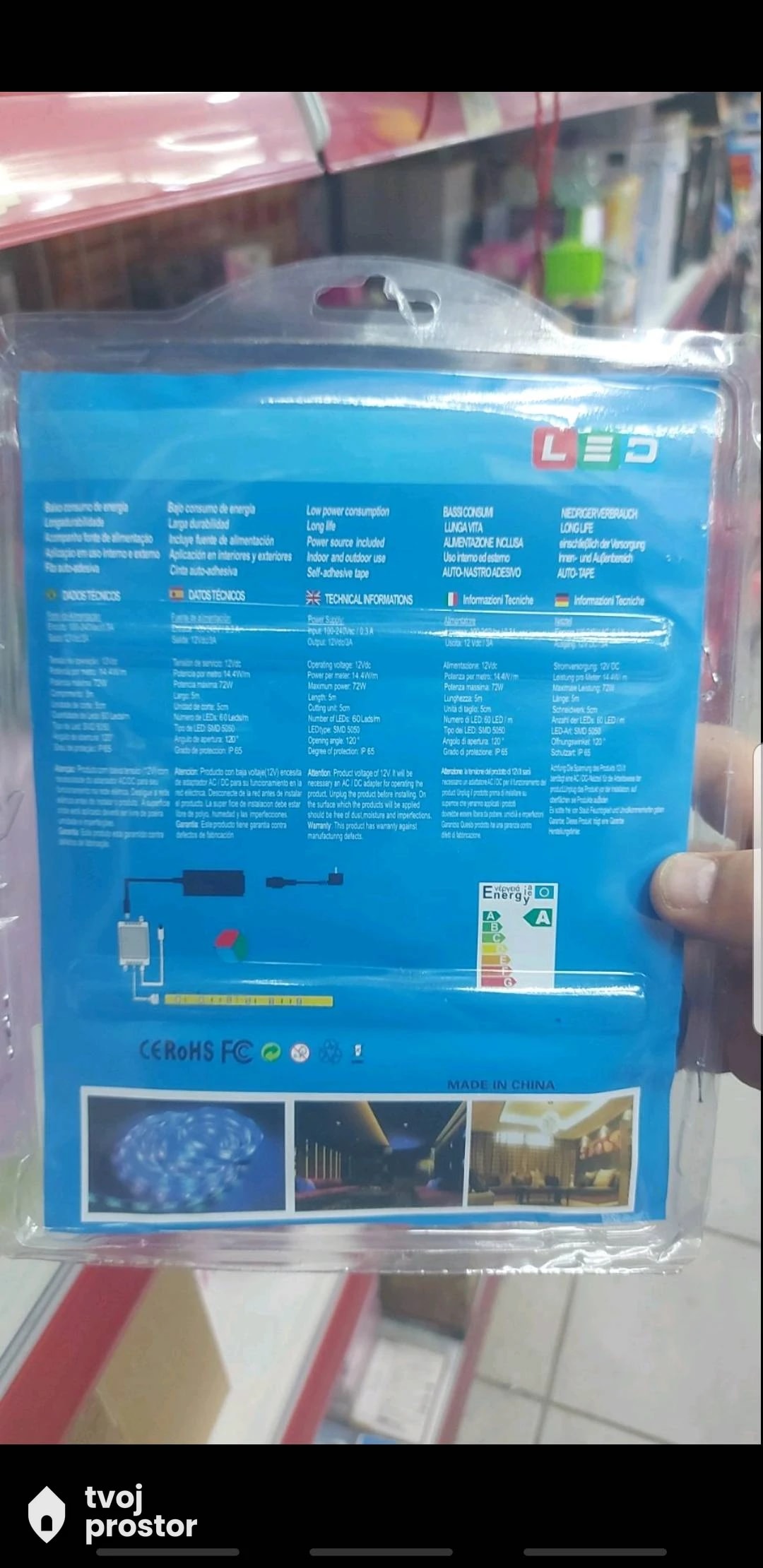 RGB LED traka 10m — fotografija 4 od 5