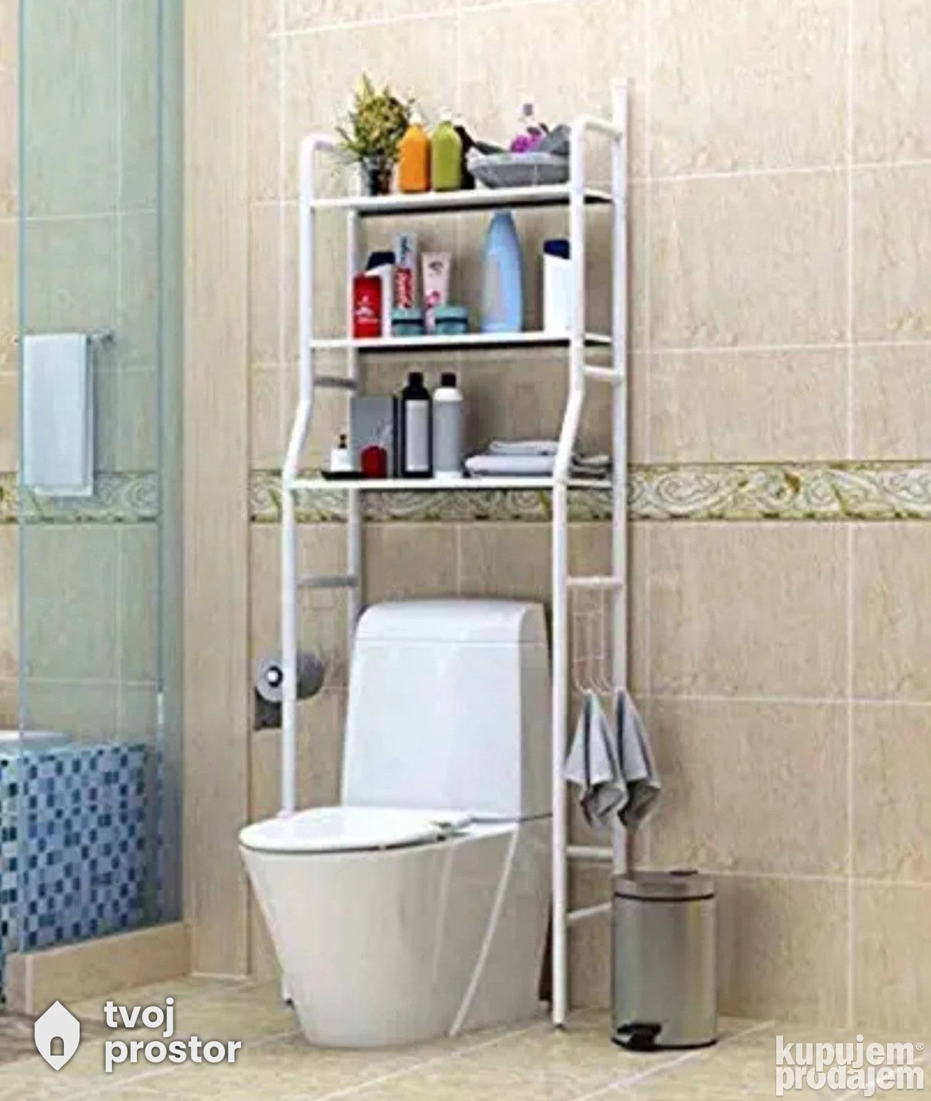 Polica iznad wc solje — kupatilski nameštaj, Mungosi, Beograd