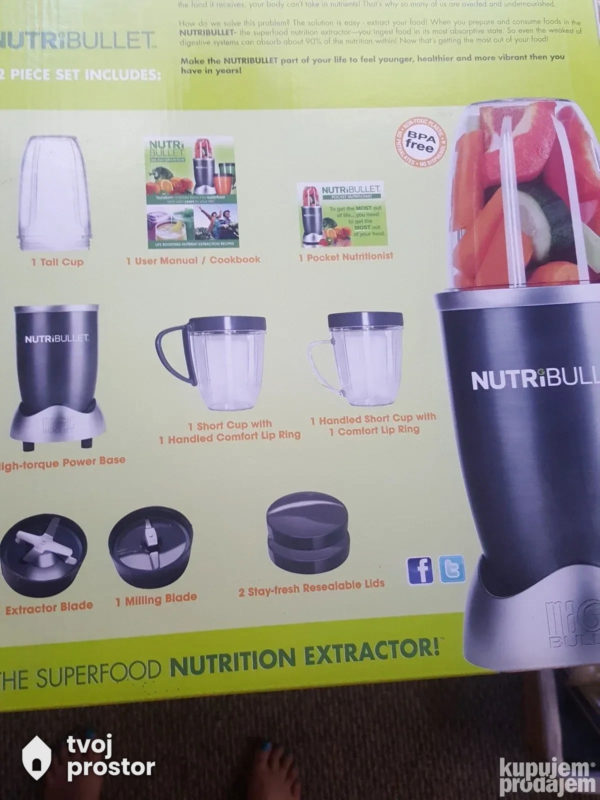 Nutribullet 600W — fotografija 2 od 3