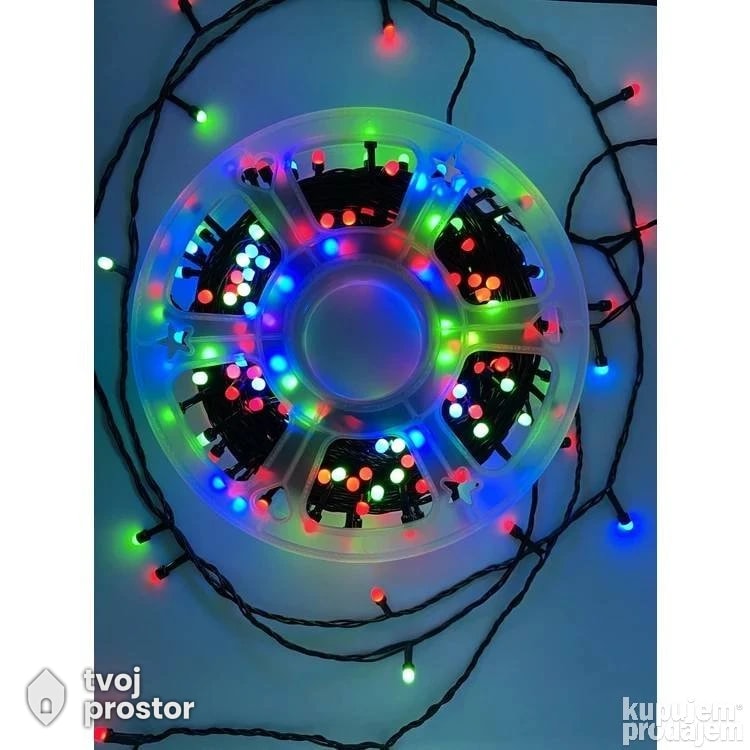 Rgb led sijalice za jelku 50 m — unutrašnja rasveta, Mungosi, Beograd
