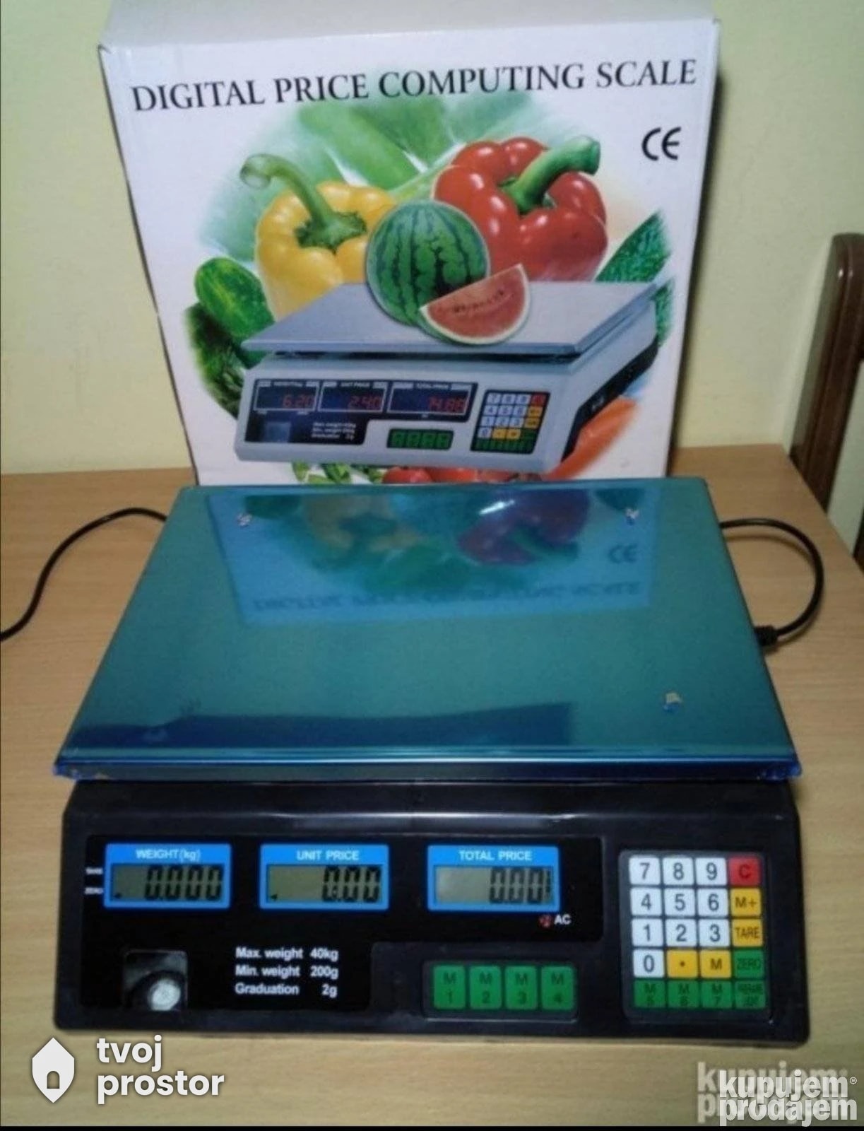 Vaga digitalna 40 kg — fotografija 2 od 4