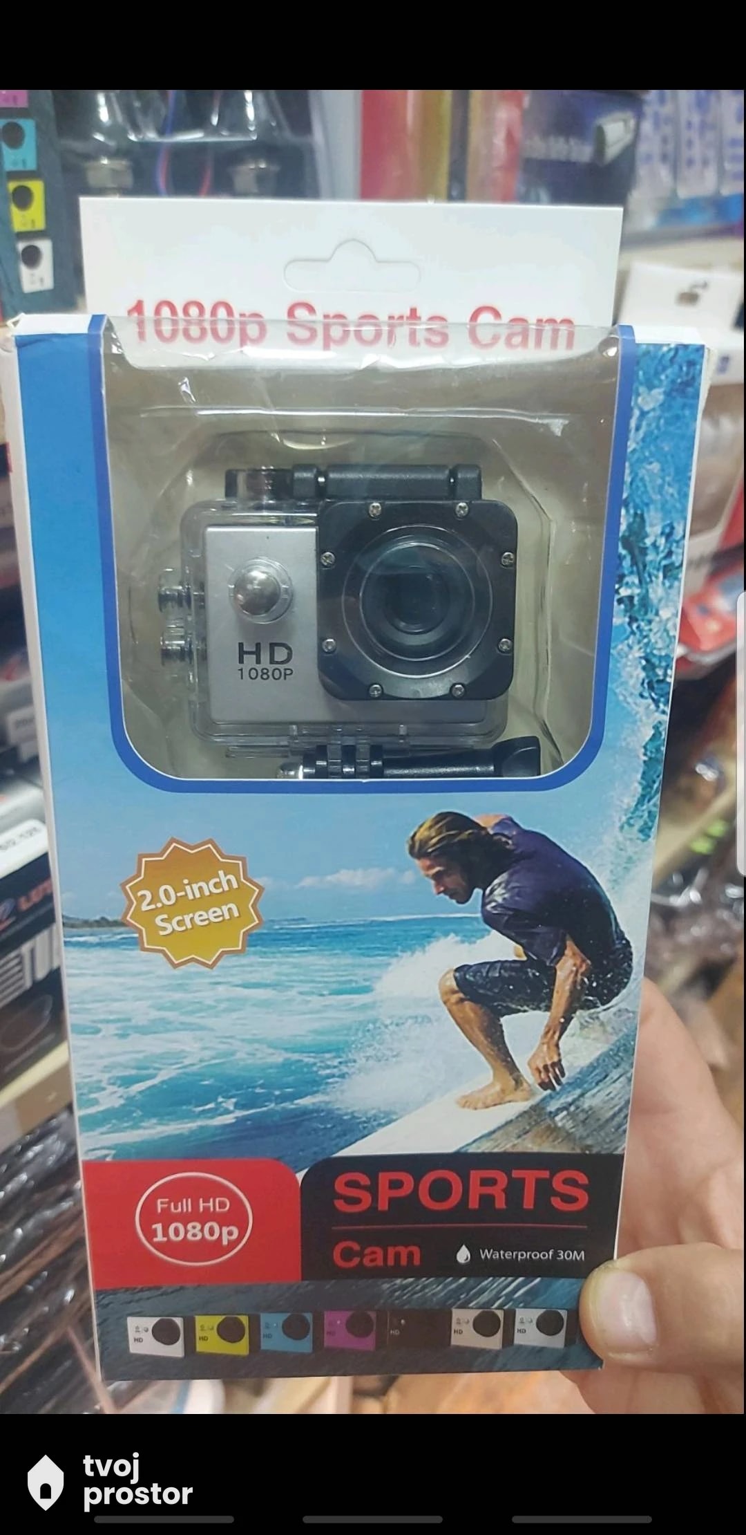 Sportska mini kamera 1080p — fotografija 4 od 7