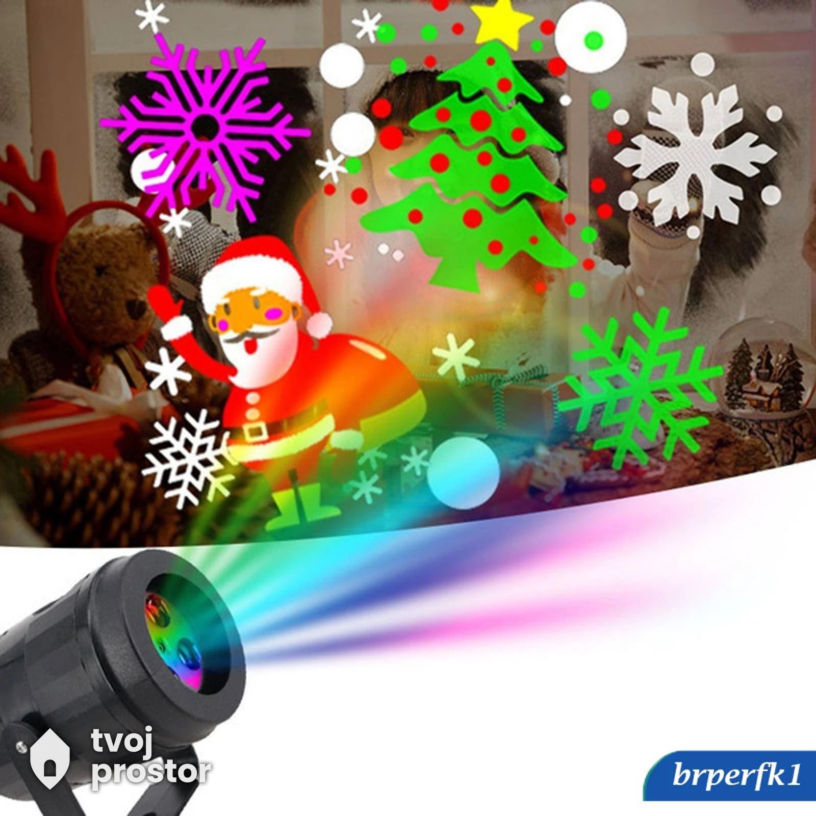 LED novogodisnji projektor — fotografija 7 od 8
