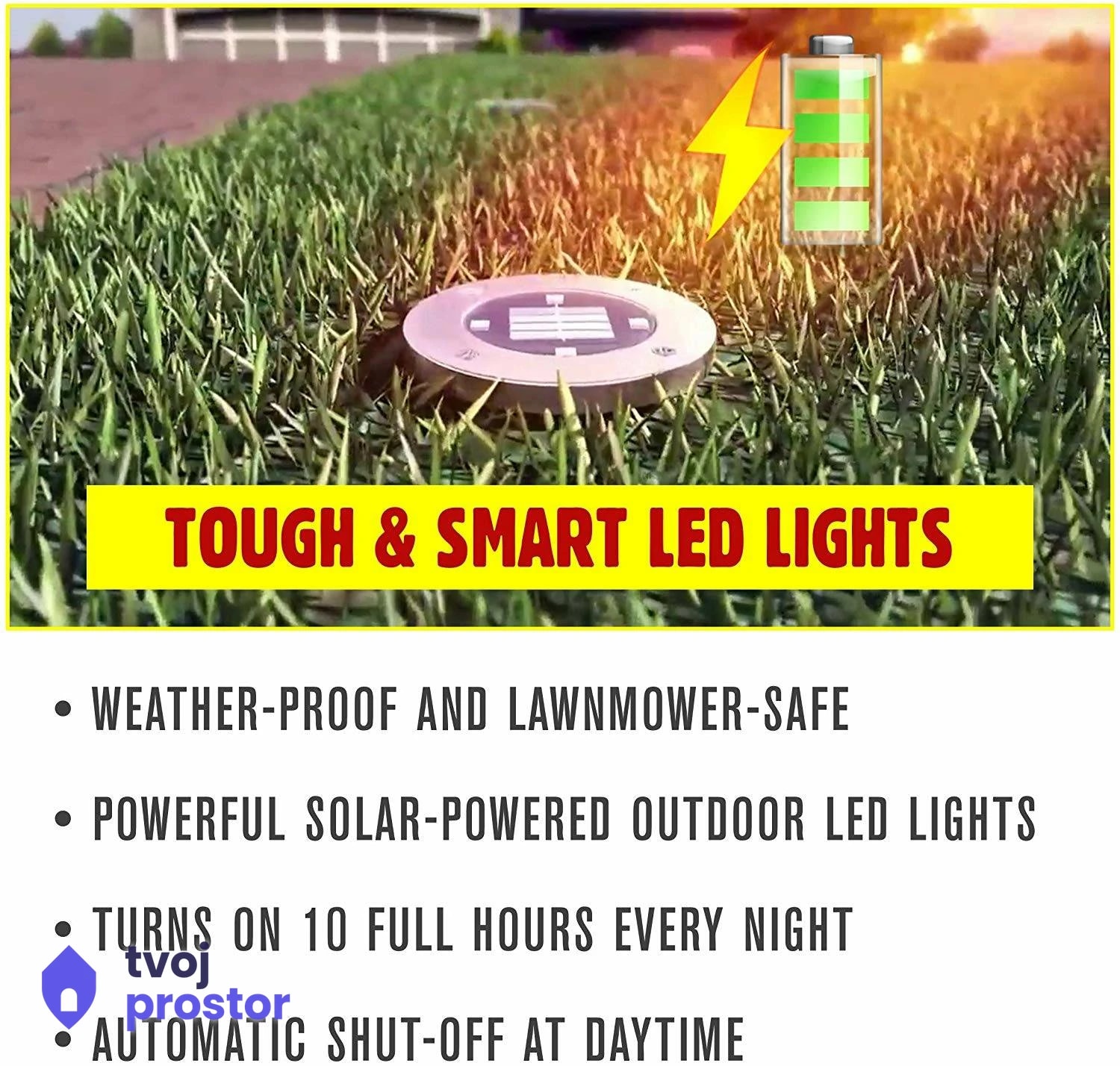 LED solarne baštenske sijalice — fotografija 3 od 4