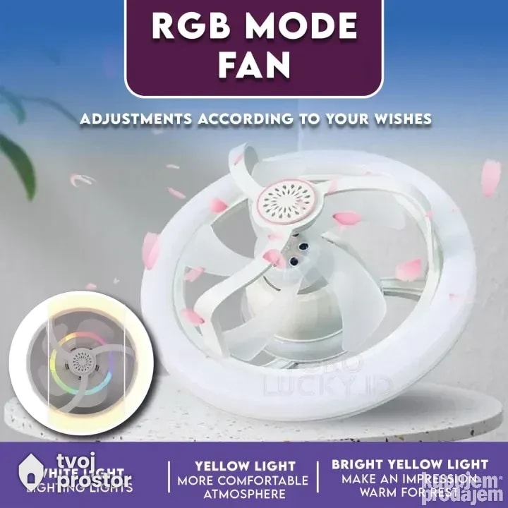 LED plafonjera sa ventilatorom — fotografija 2 od 6