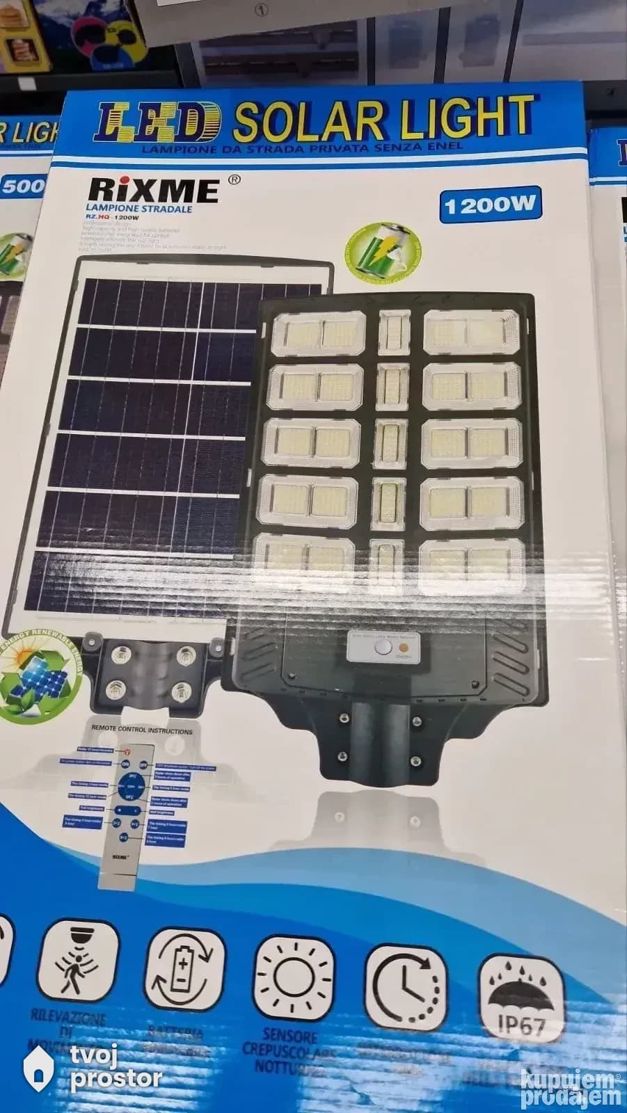 Solarni reflektor — spoljna rasveta, Mungosi, Beograd