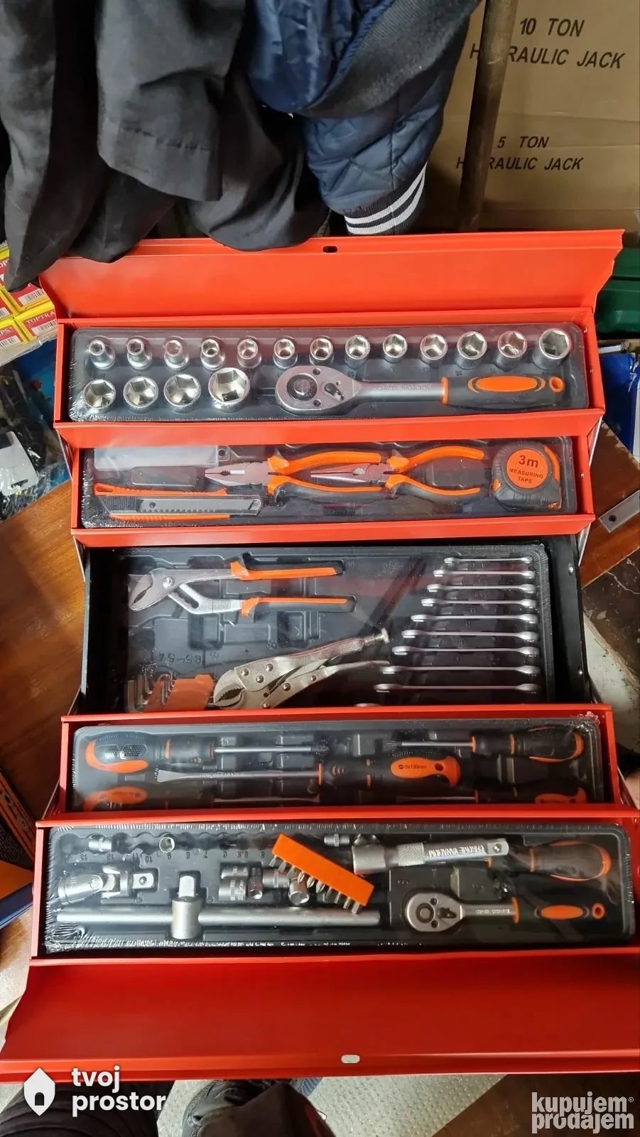 Set alata u metalnom koferu 85 delova — fotografija 5 od 6