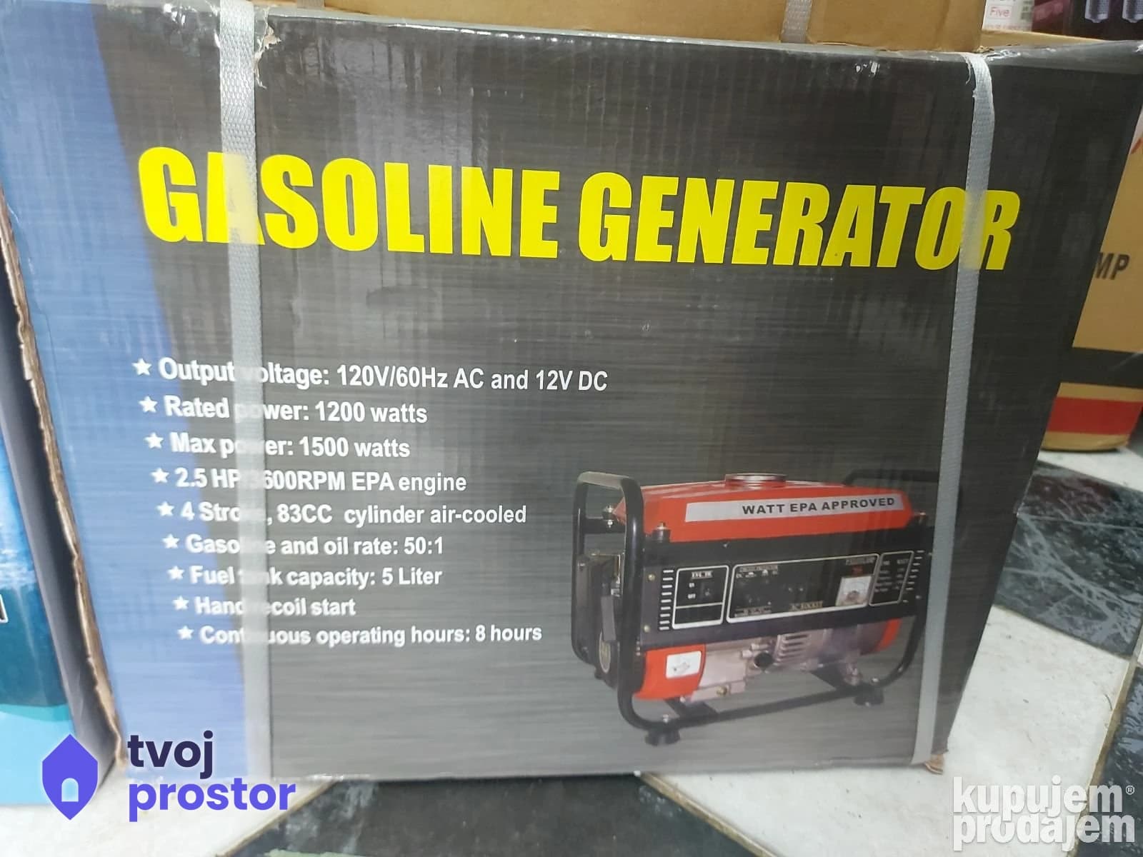Benzinski generator — elektro instalacije, Mungosi, Beograd