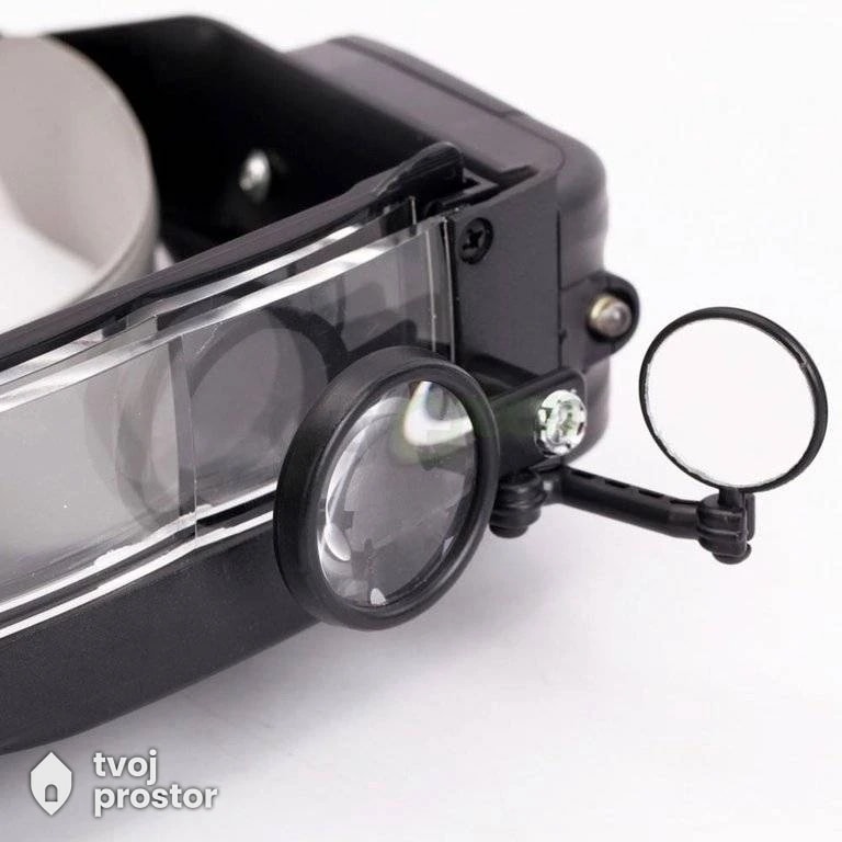 Vizir sa led svetlom sa lupom — fotografija 3 od 5