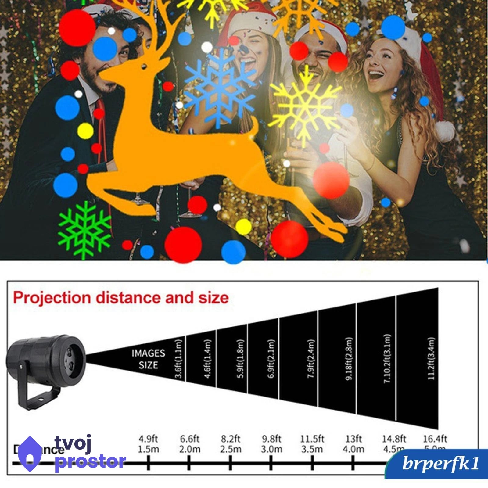 LED novogodisnji projektor — fotografija 6 od 8