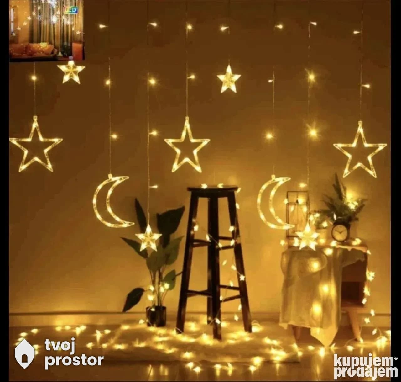 Novogodisnje lampice — slike i dekoracija, Mungosi, Beograd