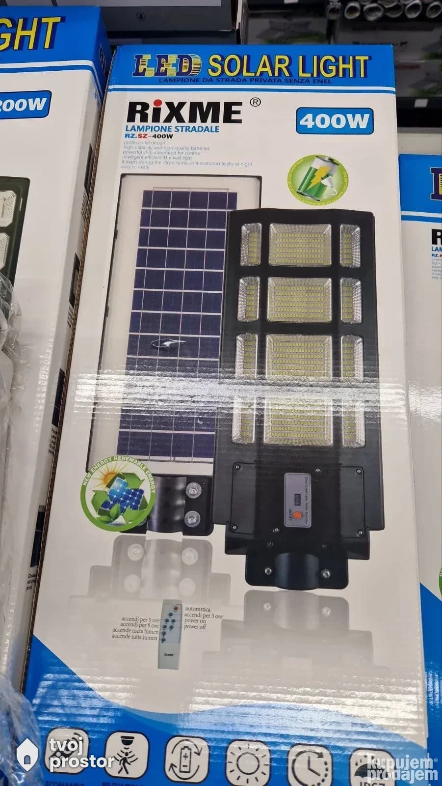 Solarni reflektor — spoljna rasveta, Mungosi, Beograd