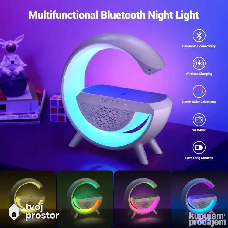 Rgb lampa bluethoot zvucnik punjac — fotografija 2 od 4