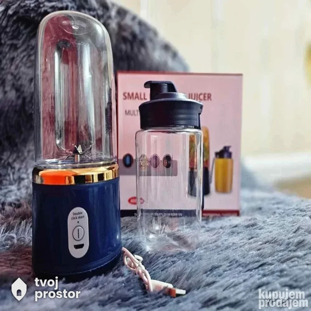Prenosni punjivi blender sa 2 šoljice — fotografija 4 od 6
