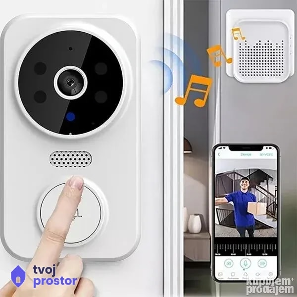 Wifi zvono za vrata i kamera — video nadzor i alarmi, Mungosi, Beograd