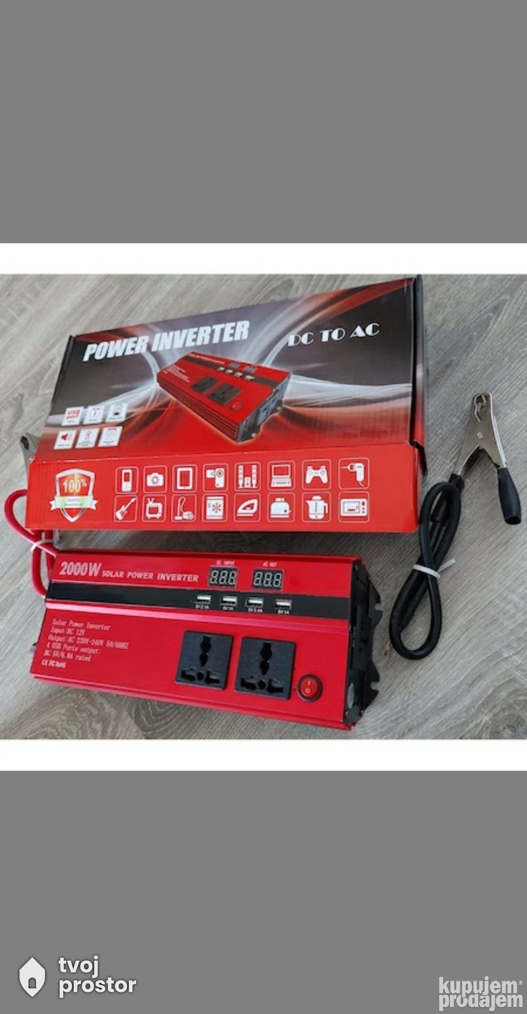 Pretvarac inverter 2000W — elektro instalacije, Mungosi, Beograd