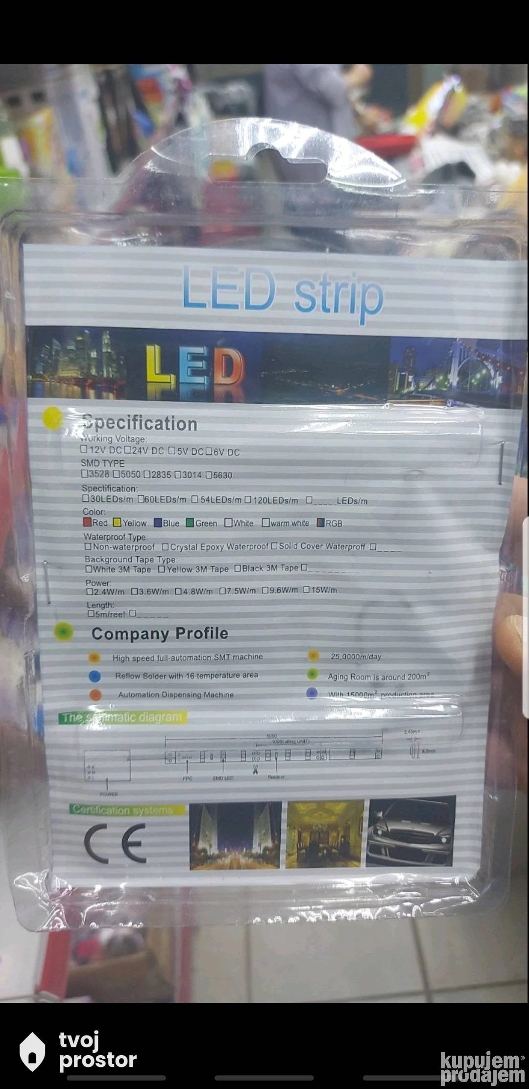 LED traka 5 metara — fotografija 3 od 7