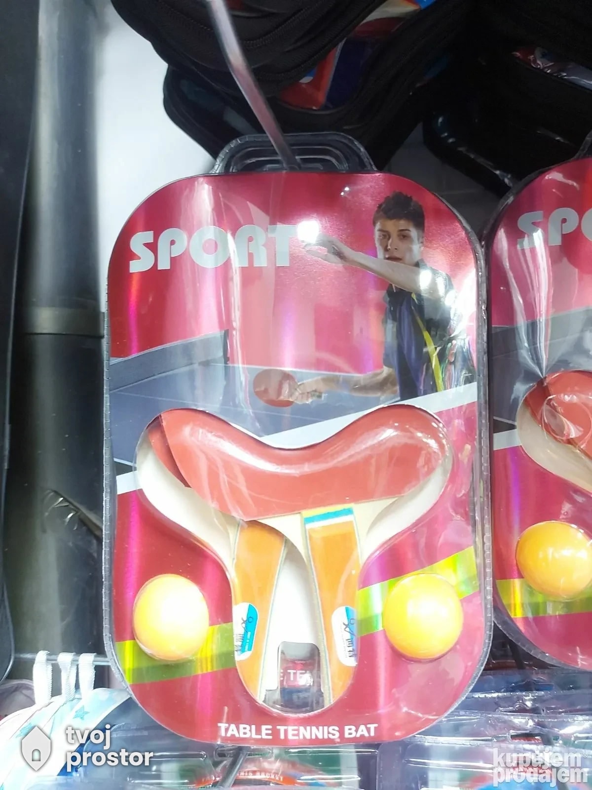 Dva reketa za stoni tenis i dve loptice — Mungosi, Beograd