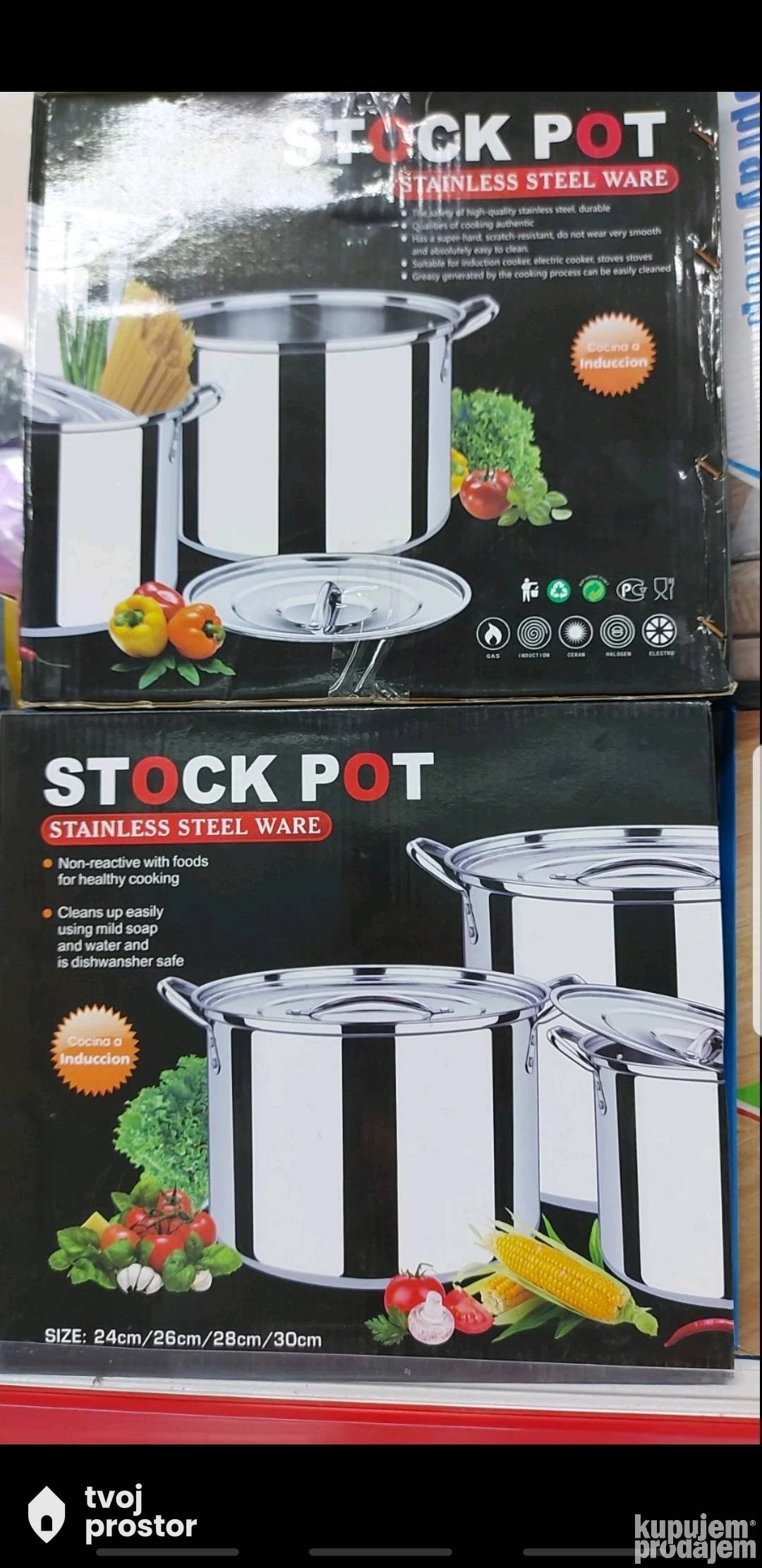 Set 4 lonaca — posuđe i kuhinjski pribor, Mungosi, Beograd