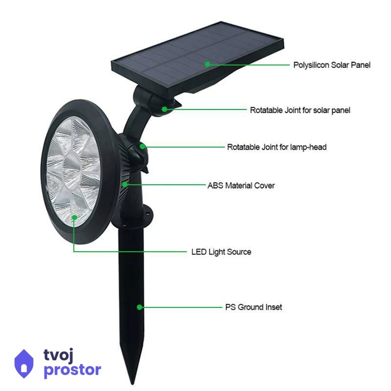 Solarna LED lampa — fotografija 5 od 9