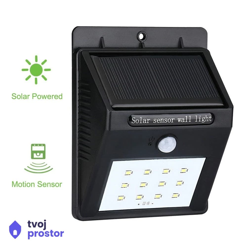 Zidna LED solarna lampa — spoljna rasveta, Mungosi, Beograd