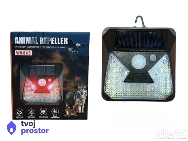 Ultrazvucni solarni rasterivac zivotinja — baštenski alat, Mungosi, Beograd