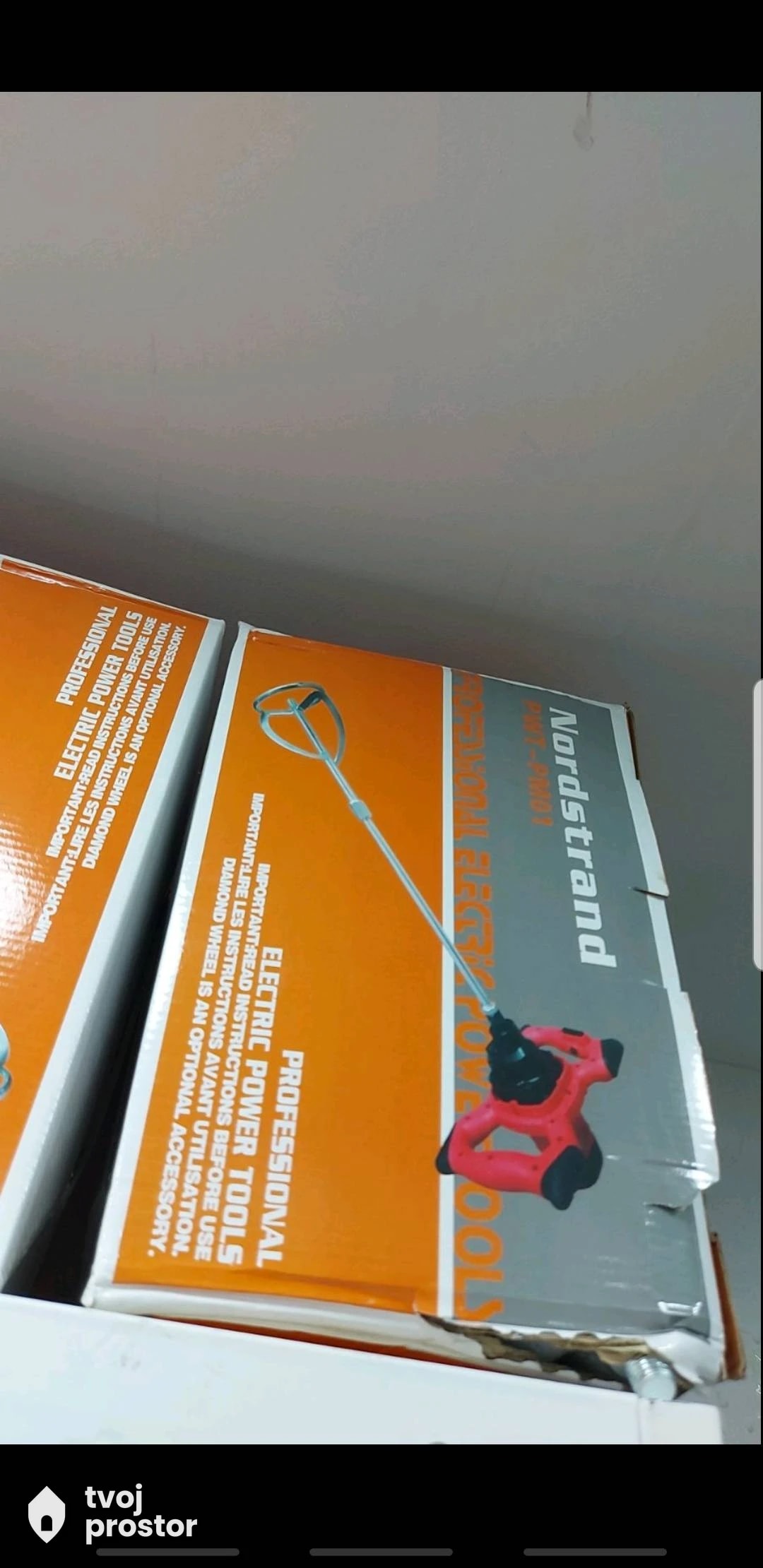 Prenosivi električni mikser za mesanje glet mase od 1800 W — fotografija 2 od 3