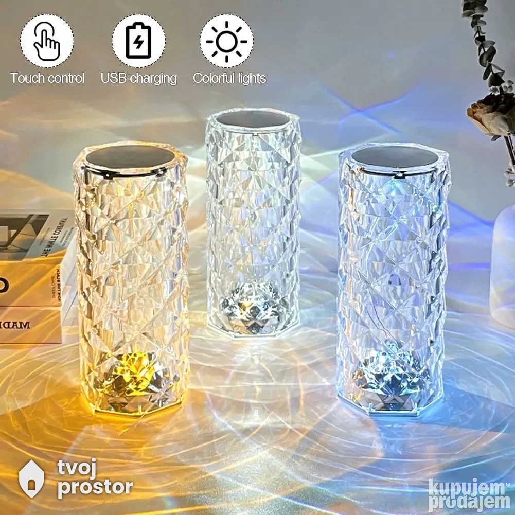 Rgb kristalna lampa — fotografija 2 od 4