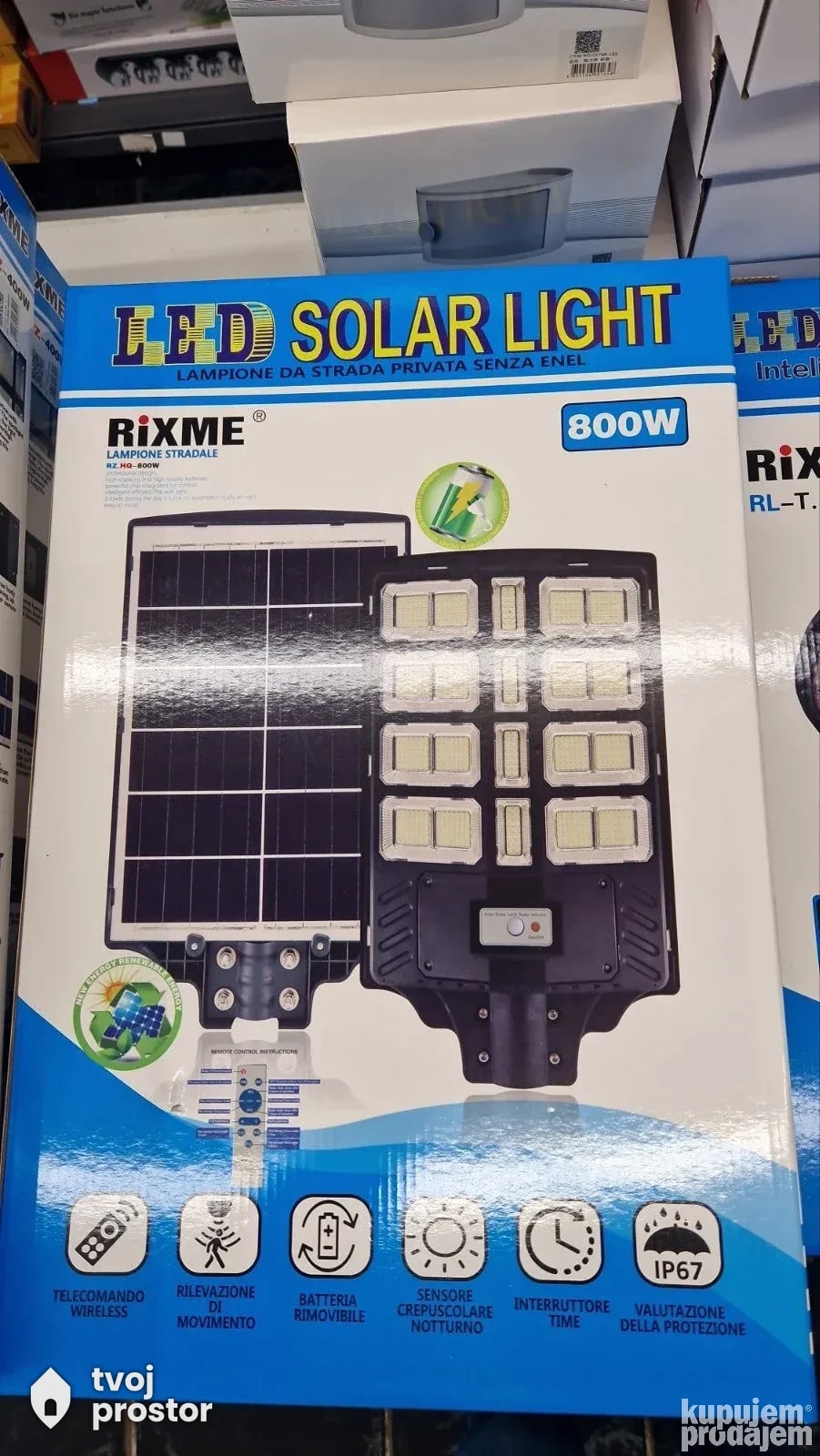 Solarni reflektor — spoljna rasveta, Mungosi, Beograd